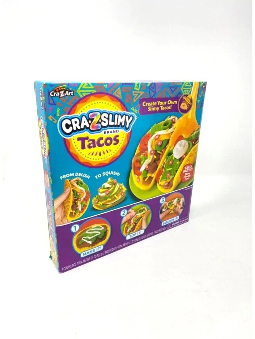 Cra-Z-Slimy Taco Slimes and Putties: 8-Piece Set Focuses on Creativity